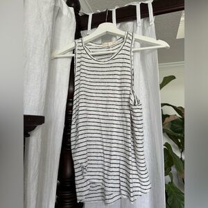 Lovestitch black and white racerback tank